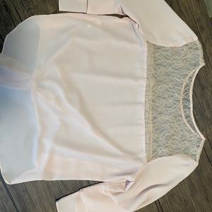 Pink sheer blouse